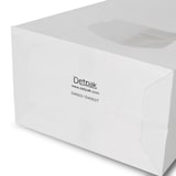 thumbnail of Greenbox - Bolsa tipo bloque con ventana M, 11,5 x 7 x 24,5 cm, lámina de PP, blanca, cinta con clip, papel kraft, 400 unidades.