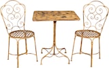 thumbnail of BISCOTTINI Schmiedeeisentisch mit antikem creme-finish 70x70x76 cm