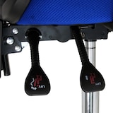 thumbnail of Sillas de oficina con asiento textil color Azul. Modelo Carla