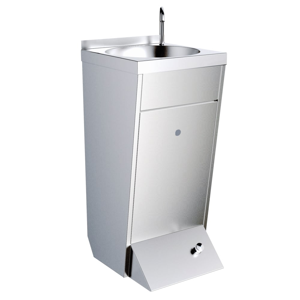 Lavatório com botão de pressão de pé - 350x300x850 mm - 20624160 Eurast