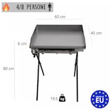 thumbnail of Yelloo - Griglia mod. INOXLINE 620 con piastra 60x45 cm liscia inox, BBQ a Gas adatto per grigliare per 4-8 persone