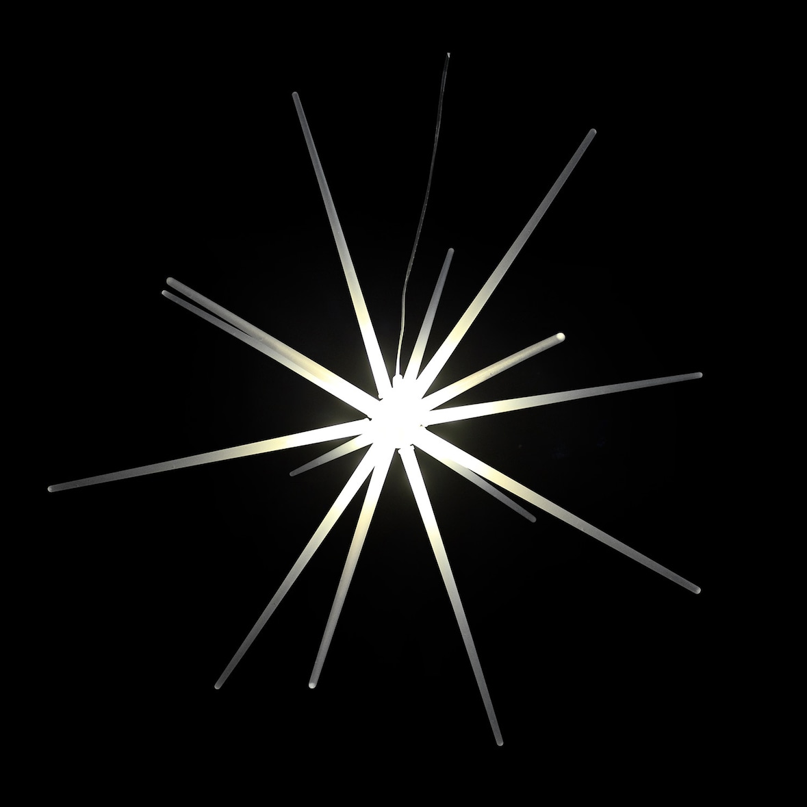 3D LED Stern zum Hängen Weihnachtsbeleuchtung DIA 51cm Außen Batterie