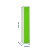 thumbnail of SimonRack Armadietto Spogliatoio in Metallo a 1 Porta, 1800x300x500, Grigio/Verde - Simonlocker