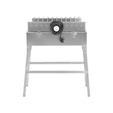 thumbnail of METRO PROFESSIONAL Holzkohlegrill Zondaro, 58 x 31 cm, mit drehbares Spießsystem, Edelstahl, silber