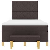 thumbnail of vidaXL Boxspringbett mit Kopfteil Dunkelbraun 190 x 120 cm Stoff