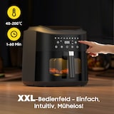 thumbnail of 9L XL Heißluftfritteuse Airfryer mit Sichtfenster & Touchscreen, 360° Heißluft-Technologie, LED-Anzeige, 9 Programme, 2350W, fettarm & ohne Öl