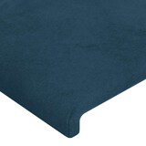 thumbnail of vidaXL LED Kopfteil Dunkelblau 100x5x118/128 cm Samt