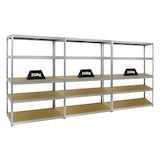 thumbnail of PROREGAL Mega Deal | 3x Schwerlastregal Big Elephant M | HxBxT 180x120x60 cm | Fachlast 250kg | Verzinkt | Stecksystem Lagerregal Regalsystem 3 Stk.