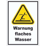 thumbnail of Aufkleber Warnung flaches Wasser A1 (594x841mm)