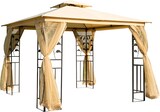thumbnail of Carpa para Exterior 3x3 m Cenador con Mosquitera Doble Techo Ventilado Beige