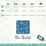 thumbnail of Rotolo di Carta Regalo Blu Rudolf 62cm x 90m – Carta da Regalo di Natale Riciclata