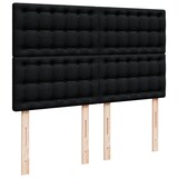thumbnail of vidaXL Boxspringbett mit Matratze Schwarz 160x200 cm Stoff