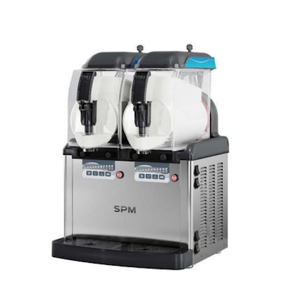 Máquina gemela de sorbetes helados de yogur batido de 5+5 litros 450X435X650 GT PUSH 2