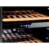 thumbnail of METRO Professional Frigorífico para vinhos GWC2091, aço inoxidável / vidro, 54 x 54 x 123,5 cm, 100 W, duas zonas de temperatura, preto / prateado