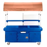 thumbnail of Chariot Camkiosk avec 4 cuves pour bacs GN et auvent - 216 x 85 x 239 cm - Cambro