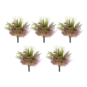 Bonerva | Ramo Artificial Toscana | Pack 5 Ramos | Planta Artificial para Hogar, Bodas, Eventos y Regalos | Decoración Interior y exterior | MAL1246