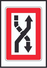 thumbnail of Fahrwasser nach Steuerbord zu überqueren Symbol A4 (210x297mm)