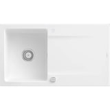 thumbnail of Villeroy&Boch Spülbecken inkl. Ablaufgarnitur mit Excenterbetätigung, Siluet 50 Stone White 90x51cm, reversibel