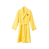 thumbnail of Benetton - Albornoz L/XL 100% Algodón 380GSM en color Amarillo y Detalles en Rojo - Fruits Be
