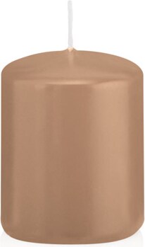 Wiedemann Kerzen Stumpenkerzen Karamell Ø 48 x 60 mm, 24 Stück, 14 Brenndauer