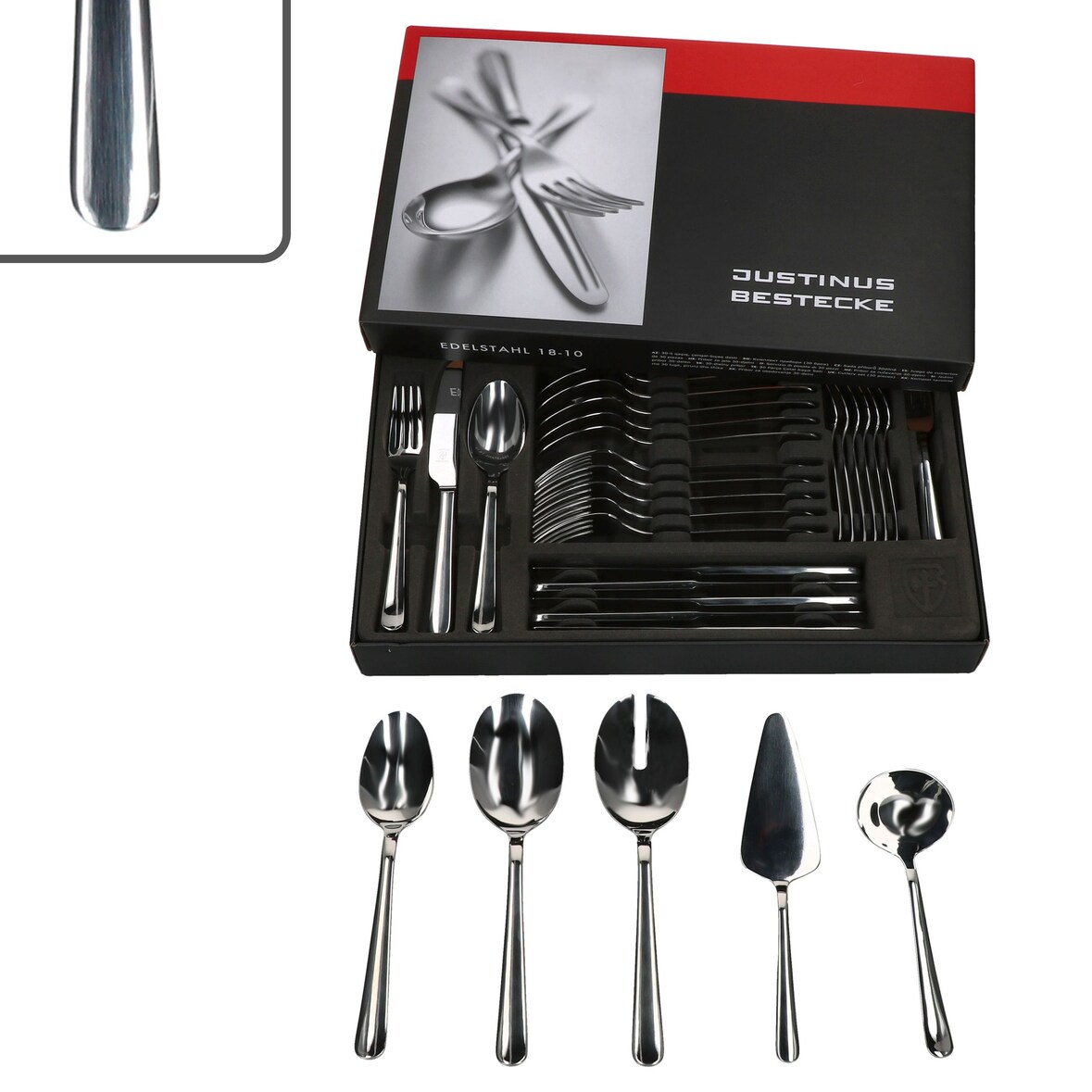 35tlg. Style Art Komplett-Besteckset + Anlegeteile für 6 Personen - 630-310