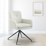 thumbnail of 2er Set Esszimmerstühle Pickett Stoff creme