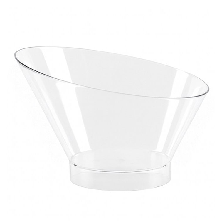 MONOUSO - Niedrige Eis- und Dessertschale PS Transparent 195ml (100 Stück)