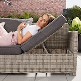 thumbnail of HOME DELUXE - Polyrattan Sitzgruppe BAHIA- inkl. Hocker, Tisch mit Glasplatte und Sitzpolster I Loungemöbel, Outdoor Sofa, Garten- & Balkonmöbel