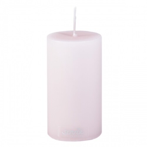Sovie CANDLES Stumpenkerze in Rosa Ø 50 mm x H 100 mm - 12 Stück - Brenndauer ca. 28 Std.