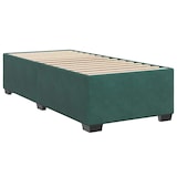 thumbnail of vidaXL Boxspringbett mit Matratze Dunkelgrün 80x200 cm Samt