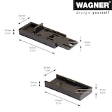 thumbnail of WAGNER Tischverbinder/Möbelverbinder T-CONNECT 2tlg. Set - 30 x 70 x 10 mm, Kunststoff schwarz, zum Schrauben - 16500900