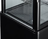 thumbnail of Getränke- und Gebäckvitrine Doppeltemperatur 78 Liter 4-seitig verglast schwarz +2/+10 °C – +30/+90 °C 44,7x40x96,9h cm
