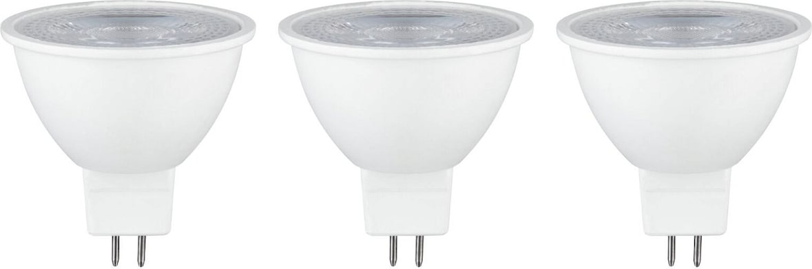 Paulmann Standard 12V LED Reflektor GU5,3 3er-Set  3x450lm 3x6W 2700K  Weiß 28913