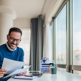 thumbnail of Relaxdays Briefhalter, Metall & Bambus, 3 Fächer, HBT: 15x18,5x10 cm, Schreibtisch Briefablage, Briefständer, weiß/natur