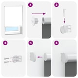 thumbnail of vidaXL Rolgordijn verduisterend 145x175 cm stofbreedte 141,6 cm wit