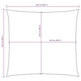 thumbnail of vidaXL Zonnescherm vierkant 2,5x2,5 m oxford stof donkergroen