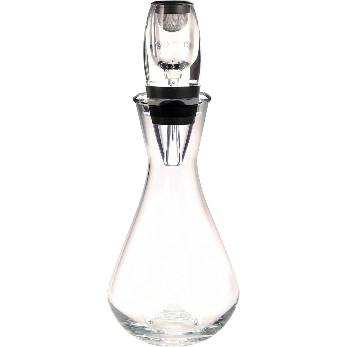 Aireador Instantaneo para Vino con decantador de Cristal