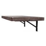 thumbnail of Mesa de pared HWC-H48, mesa plegable de pared mesa estante de pared, plegable de madera maciza ~ 100x50cm marrón shabby