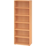 thumbnail of bümö Regal Buche, Standregal aus Holz für 6 Ordnerhöhen - Bücherregal 80 cm breit, Aktenregal für Ordner & Bücher, Büroregal, Holzregal, Ordnerregal,