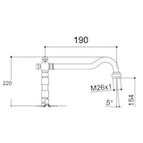 thumbnail of Canna per rubinetteria, bronzata artistica vintage