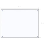 thumbnail of vidaXL Küchenrückwand Transparent 80x60 cm Hartglas