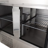 thumbnail of Saladette frigo 2 portes inox table de travail