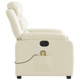 thumbnail of vidaXL Massagesessel Elektrisch Creme Kunstleder