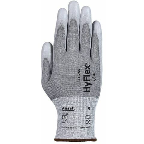 Schnittschutzhandschuhe Größe 9, 12 Paar, grau