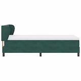 thumbnail of vidaXL Boxspringbett mit Kopfteil Dunkelgrün 90 x 200 cm Samt
