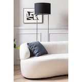 thumbnail of SalesFever Nierensofa 2-Sitzer | mit abgerundeten Armlehnen | Bezug Bouclé Stoff | B 170 x T 95 x H 70 cm | weiß