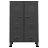 thumbnail of vidaXL Kledingkast industrieel 67x35x107 cm staal antracietkleurig