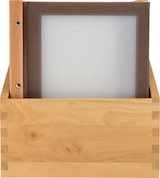 thumbnail of Securit® 5er-Set Einlagen für Speisekarten A4 "Wood" - Braun - 2 Ansichten pro Einlage