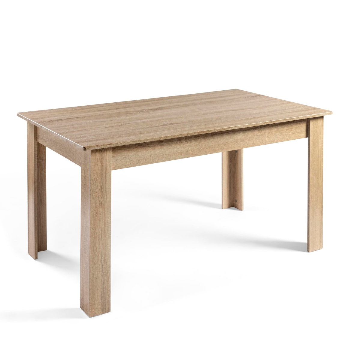 DUPI Mesa Comedor AITANA con Estructura y tapa superior de Madera (Taupe, 140x80x79)