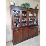 thumbnail of shopinnovativo -Cristalleria color noce con 8 ante e 4 cassetti in stile classico in legno e mdf con rifinitura in noce lucido 205x42x205 H